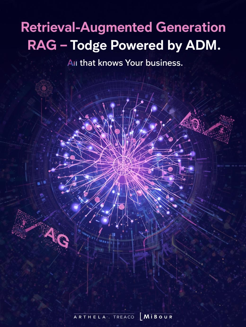 RAG — Retrieval-Augmented Generation · Powered by ADM Mbour
